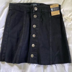 NWT Aero Black Jean Skirt